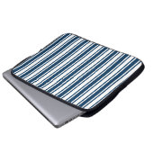 Blaue und weiße Süßigkeiten Laptopschutzhülle (Vorne Knopf)