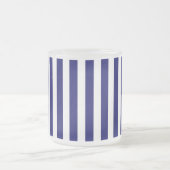 Blaue und weiße Süßigkeiten Mattglastasse (Mittel)