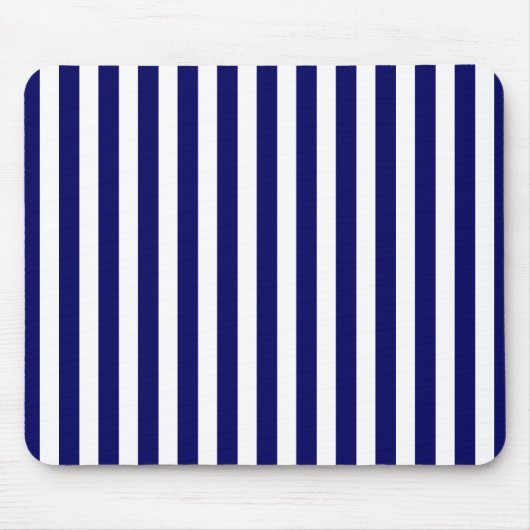 Blaue und weiße Süßigkeiten Mousepad (Vorne)