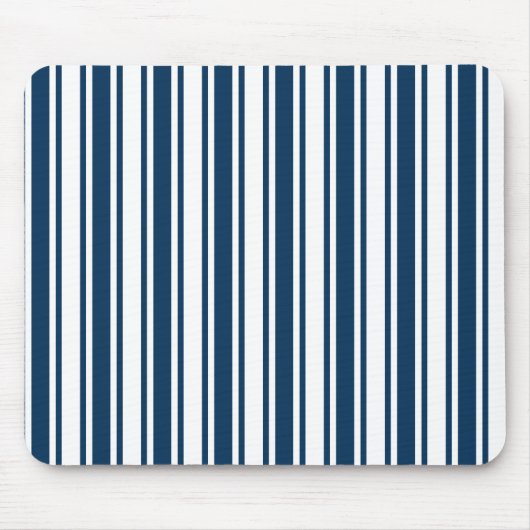 Blaue und weiße Süßigkeiten Mousepad (Vorne)