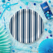 Blaue und weiße Süßigkeiten Pappteller (Party)
