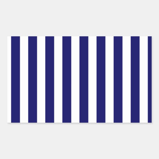 Blaue und weiße Süßigkeiten Rechteckiger Aufkleber (Vorderseite)