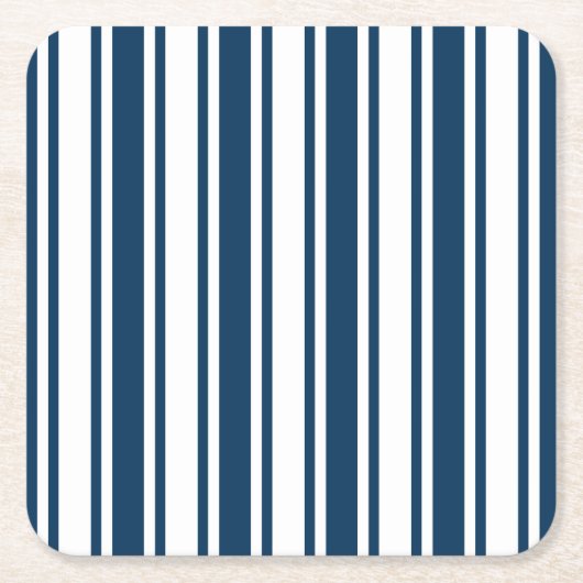 Blaue und weiße Süßigkeiten Rechteckiger Pappuntersetzer (Vorderseite)