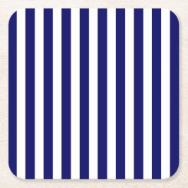 Blaue und weiße Süßigkeiten Rechteckiger Pappuntersetzer