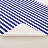 Blaue und weiße Süßigkeiten Sherpadecke (3/4)