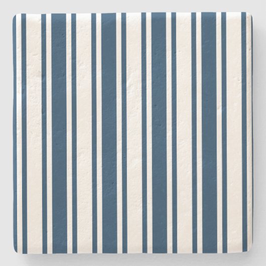 Blaue und weiße Süßigkeiten Steinuntersetzer (Vorderseite)
