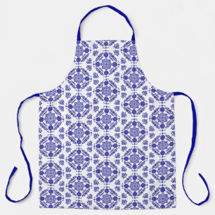Blaue und Weiße Talavera Drei Schürze