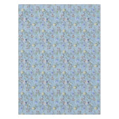 Blaue und weiße Tulips Muster Tischdecke (Vorderseite)