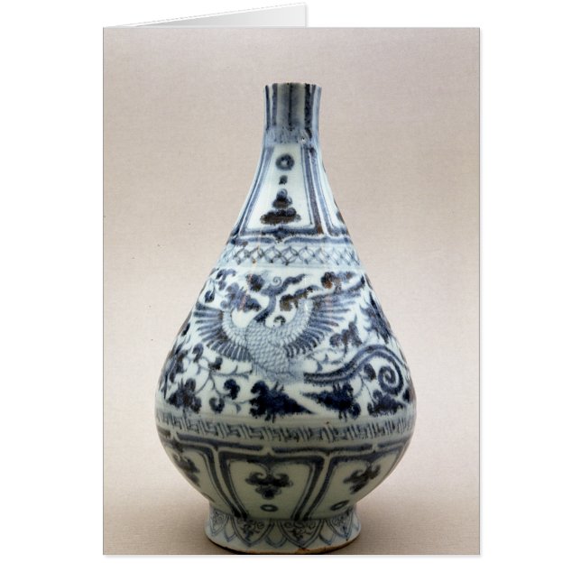 Blaue und weiße Vase, Yuan Dynsty (Vorne)