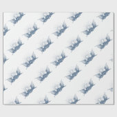 Blaue und weiße Vintage amerikanische Flaggen mit Geschenkpapier (Flach)