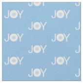 Blaue und weiße Weihnachtsgeschichten Stoff (Nahaufnahme)