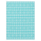 Blaue und weiße Weihnachtsmesse Isle Pattern Tischdecke (Vorderseite)