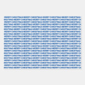 Blaue und weiße Weihnachtstypografie Geschenkpapier Set (Vorderseite 2)