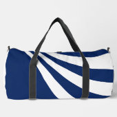 Blaue und weiße Welle Duffle Bag (Vorderseite)