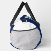 Blaue und weiße Welle Duffle Bag (Rechts)