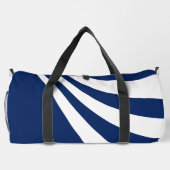Blaue und weiße Welle Duffle Bag (Rückseite)