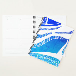 Blaue und weiße Welle Planer