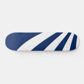 Blaue und weiße Welle Skateboard (Horizontal)