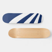 Blaue und weiße Welle Skateboard (Horizontal)