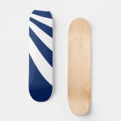 Blaue und weiße Welle Skateboard (Vorderseite)