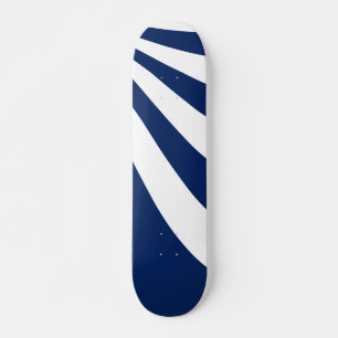 Blaue und weiße Welle Skateboard