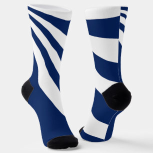 Blaue und weiße Welle Socken