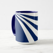 Blaue und weiße Welle Tasse (Vorderseite Links)