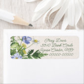 Blaue und weiße Wildblume (Insitu)