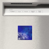 Blaue und weiße Winterkiefer Magnet (In Situ (Geschirrspüler))