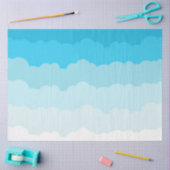 Blaue und weiße Wolken Seidenpapier (Basteln)