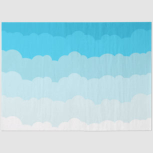 Blaue und weiße Wolken Seidenpapier