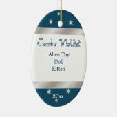 Blaue und weiße Wunschzimmereinrichtung Keramikornament (Rechts)