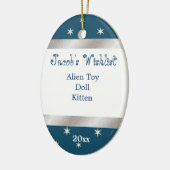 Blaue und weiße Wunschzimmereinrichtung Keramikornament (Links)