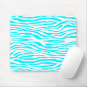 Blaue und weiße Zebrastreifen Mousepad (Mit Mouse)
