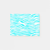 Blaue und weiße Zebrastreifen Post-it Klebezettel (Vorderseite)