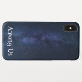 Blaue unendliche Galaxie unter uns Design Case-Mate iPhone Hülle (Rückseite (Horizontal))