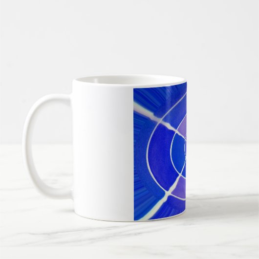 Blaue Unendlichkeit Kaffeetasse (Links)