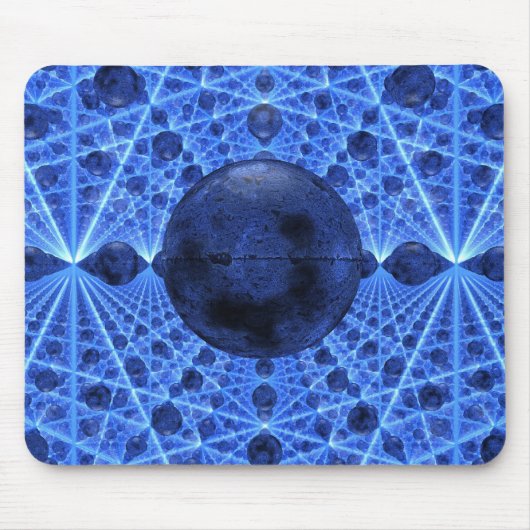 Blaue Unendlichkeit Mousepad (Vorne)