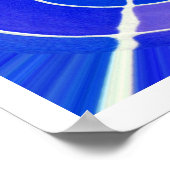 Blaue Unendlichkeit Poster (Ecke)