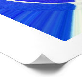 Blaue Unendlichkeit Poster (Ecke)