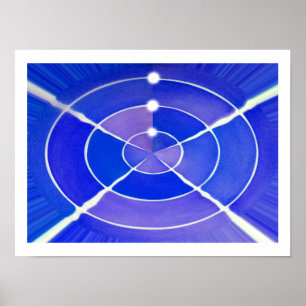 Blaue Unendlichkeit Poster