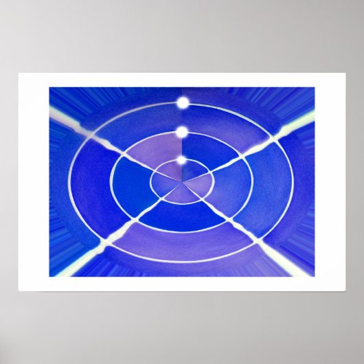 Blaue Unendlichkeit Poster (Vorne)