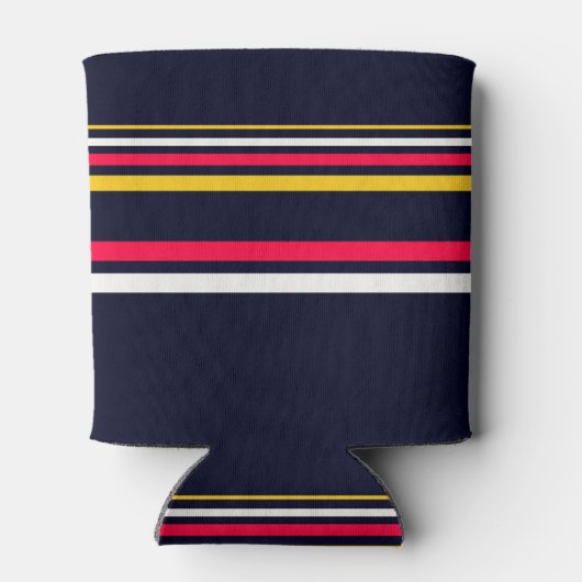 Blaue Uniform Streifen Dosenkühler (Rückseite)