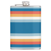 Blaue Uniform Streifen Flachmann (Vorderseite)