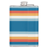 Blaue Uniform Streifen Flachmann (Rückseite)