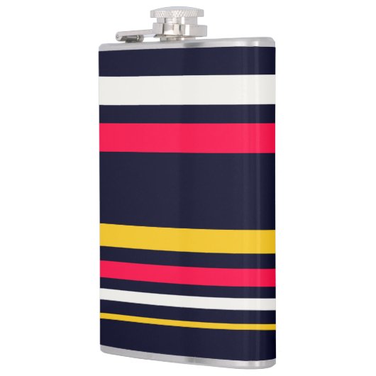 Blaue Uniform Streifen Flachmann (Links)