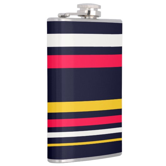 Blaue Uniform Streifen Flachmann (Rechts)