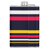 Blaue Uniform Streifen Flachmann (Rückseite)