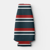 Blaue Uniform Streifen Flaschenkühler (Vorderseite)