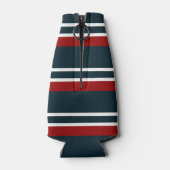 Blaue Uniform Streifen Flaschenkühler (Rückseite)